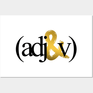 adj&v Logo Tee Posters and Art